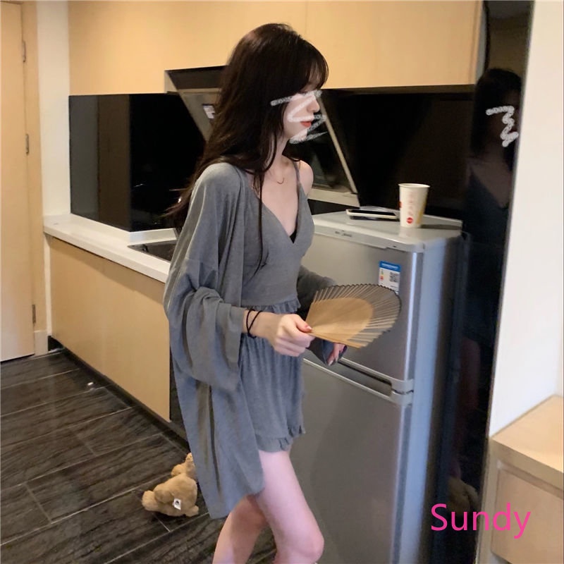 Bộ Đồ Ngủ Pijama Lưng Cao Kiểu Dáng Đơn Giản Plus Size Cho Nữ