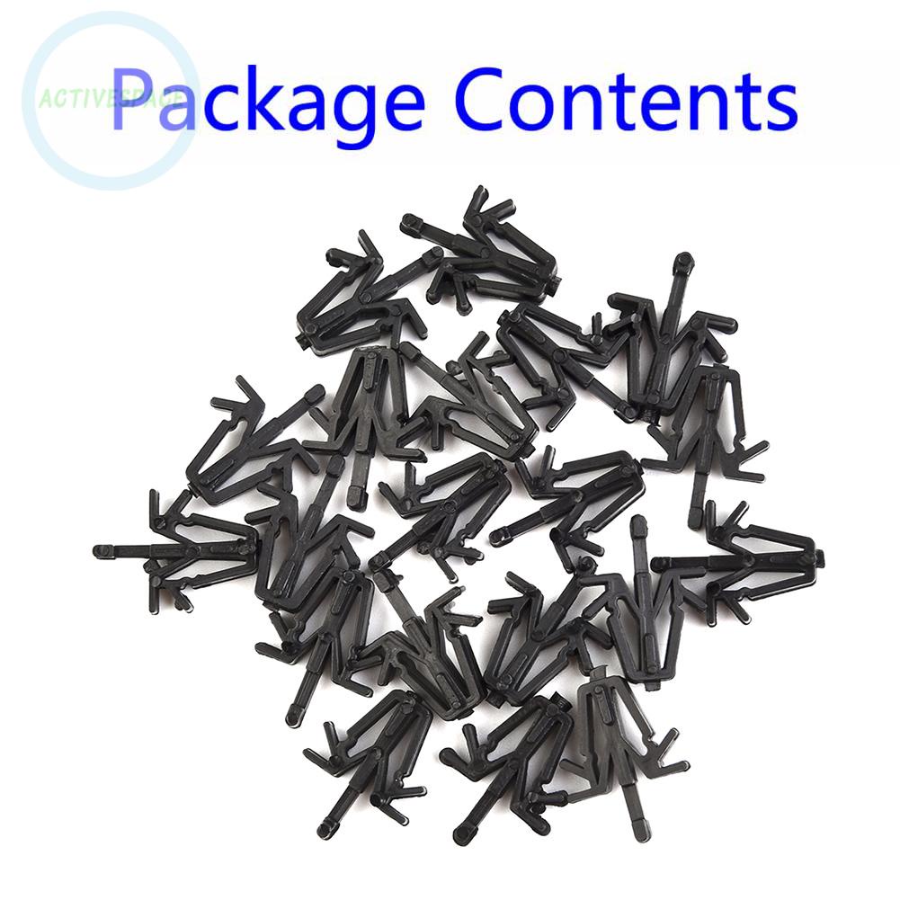 Clips 20pcs 90467-12040 Accessories Black Replacement Retainer Durable【TOYOTA】