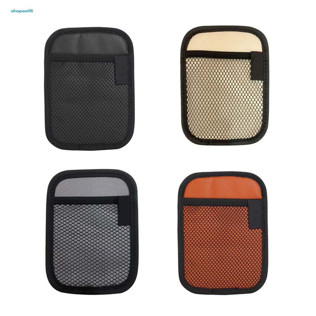 Túi Lưới Đựng Điện Thoại Đa Năng Bằng Sợi Microfiber Giả Da Cho Xe Hơi
