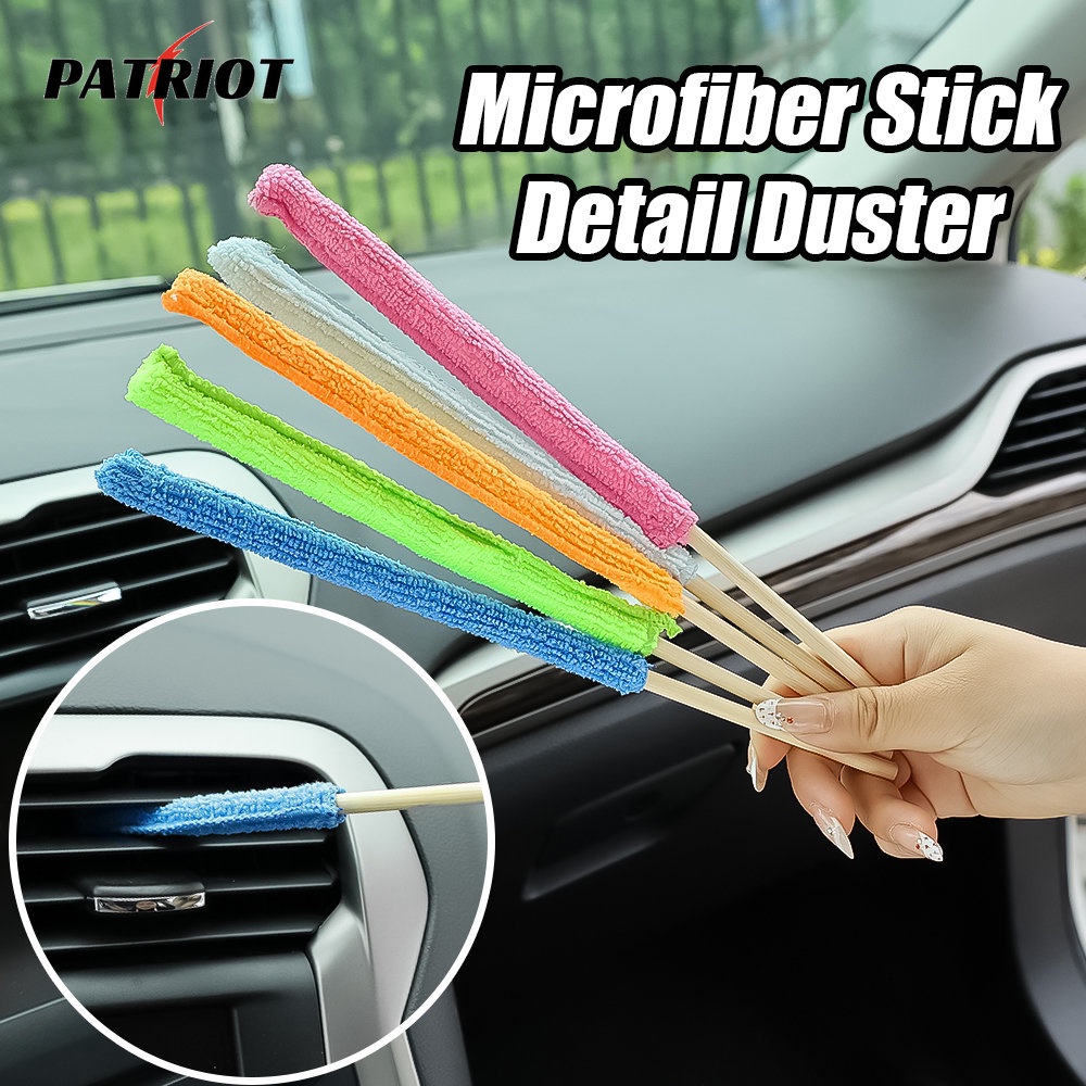 1 Cây Chổi Quét Bụi Bằng Sợi Nhỏ Làm Sạch Lỗ Thông Gió Xe Hơi / Nhà Cửa / Máy Điều Hòa Không Gian Dài Crevice