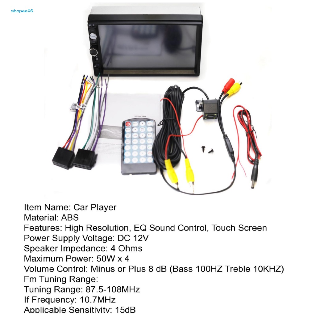 1 Bộ Máy Nghe Nhạc AM / FM Đa Phương Tiện Bluetooth Cho Xe Hơi