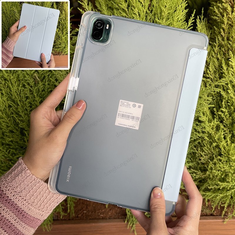 Ốp Máy Tính Bảng Mềm Trong Suốt Có Ngăn Đựng Bút Cho Xiaomi Mi Pad 6 Pro Pad 5 5Pro 5Pro 5G 11inch