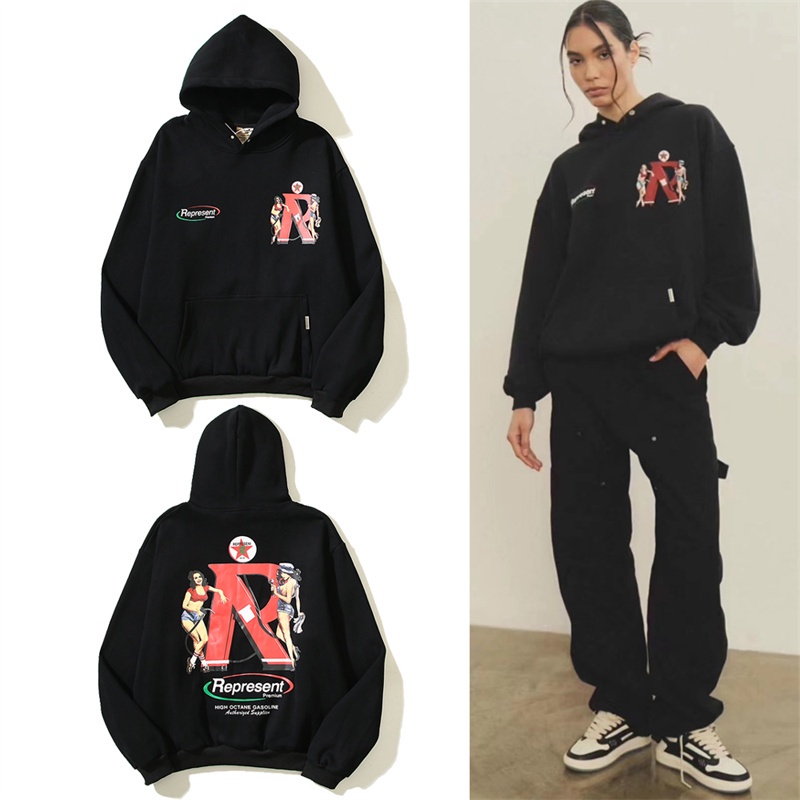Áo Hoodie Tay Dài In Hình Xe Mô Tô Cá Tính Cho Nam Nữ