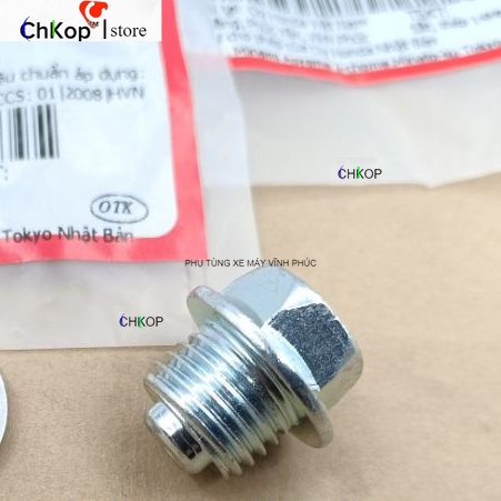 Combo Bộ Ốc bu lông tăng sên, xích cam xe DREAM , WAVE , FUTURE zin honda 14mm