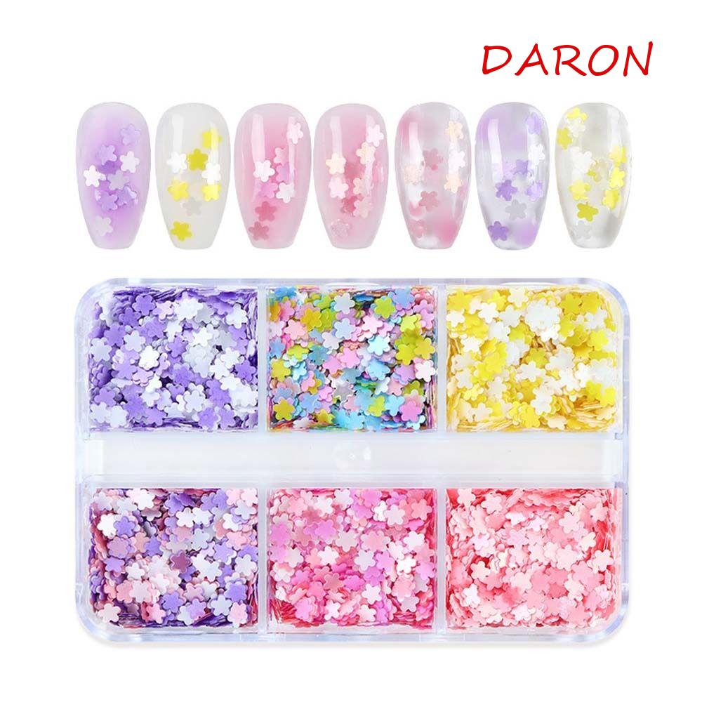 Phụ Kiện Hạt Kim Sa Hình Hoa Trang Trí Móng Tay Nghệ Thuật