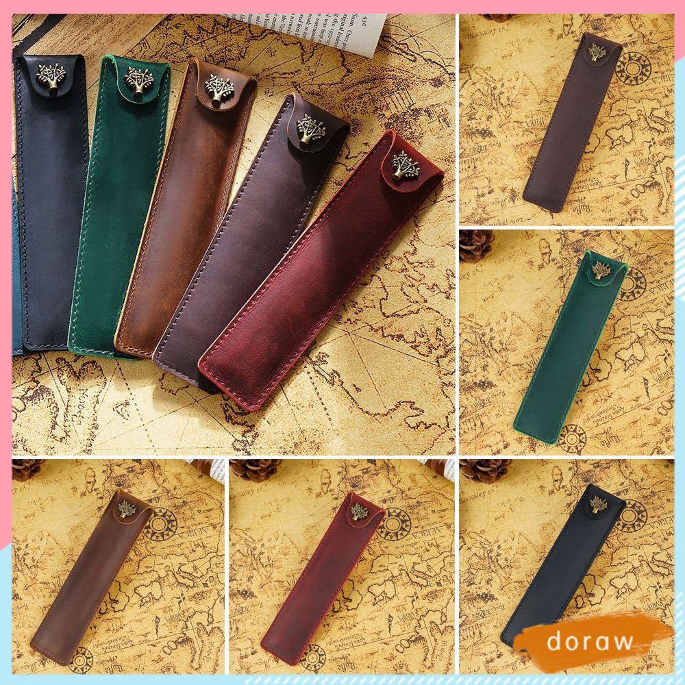 Túi Đựng Bút Bằng Vải Bạt Hai Lớp Phong Cách Retro