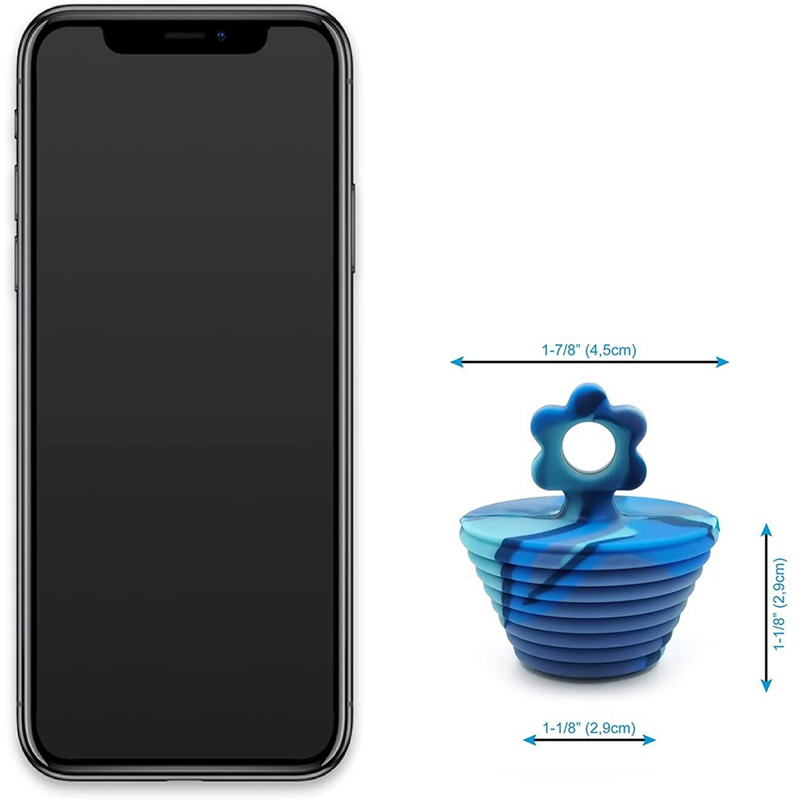 Bộ 2 Nắp Đậy Cống Thoát Nước Bồn Rửa Bằng Silicone 1 / 2 Đến 1 7 / 8 Inches