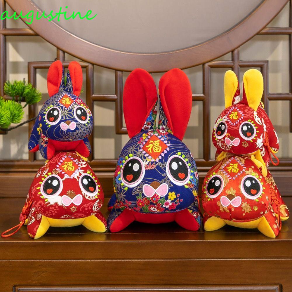 Thỏ Nhồi Bông Phong Cách Trung Hoa Trang Trí Năm Mới