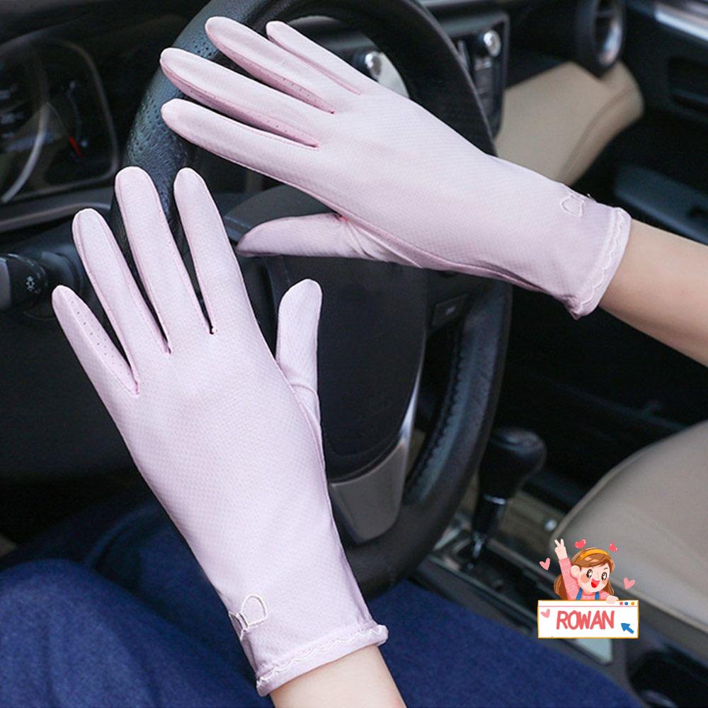 Găng Tay Chống Nắng Bằng Lụa Lạnh Thời Trang Mùa Hè