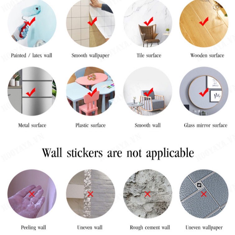 Miếng Dán Tường Hình Lọ Hoa 3D Phong Cách Trung Quốc Trang Trí Phòng Khách