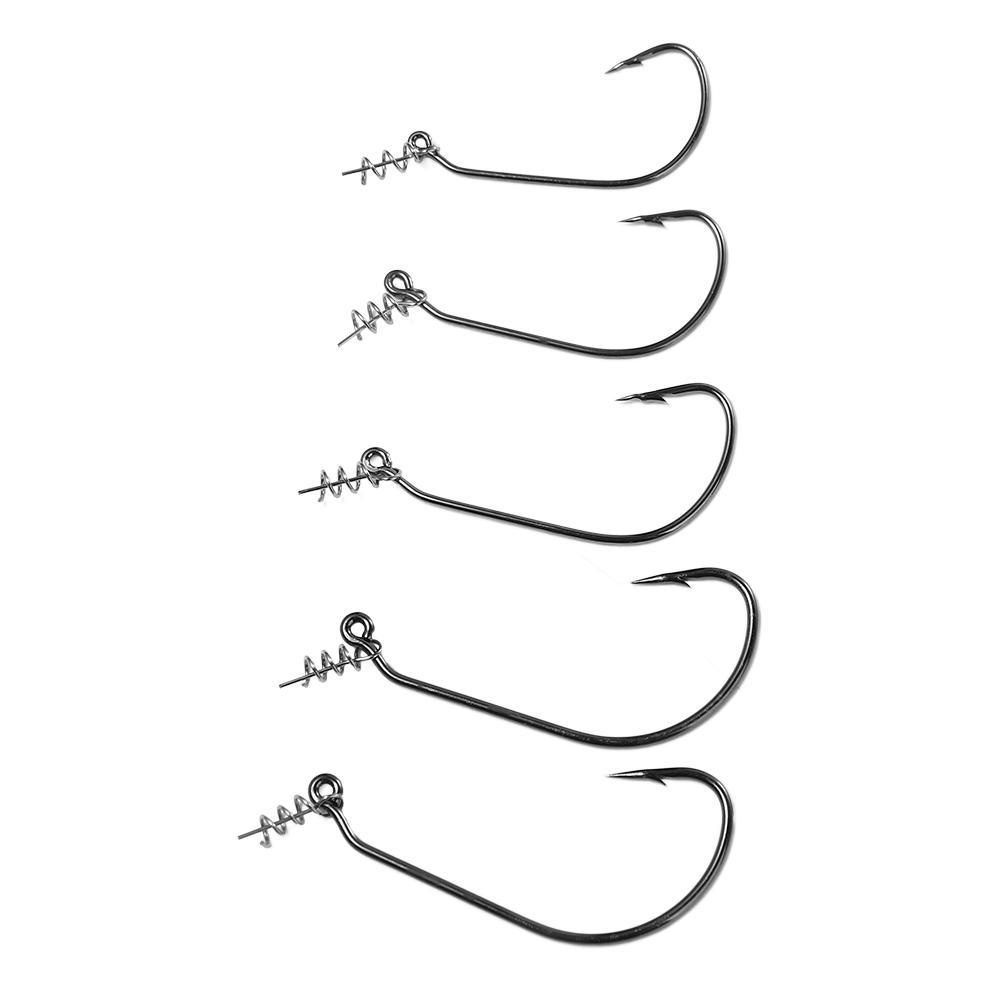 AVALENTINE 10 Móc Câu Cá Bằng Thép Carbon Mềm Kèm Lò Xo Tiện Dụng