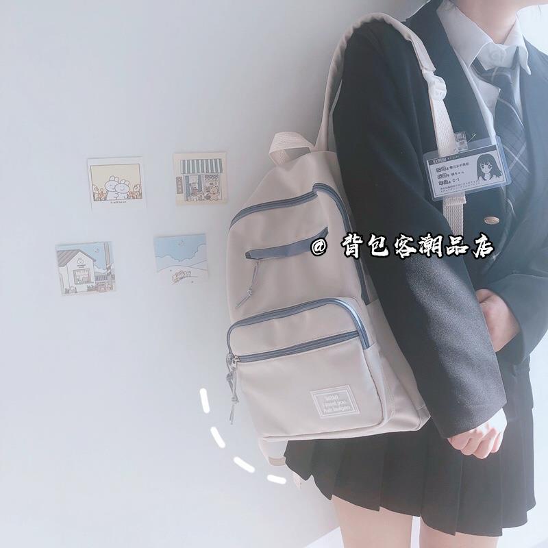 South Korean ins style schoolbag female student backpack cute soft girl girl backpack