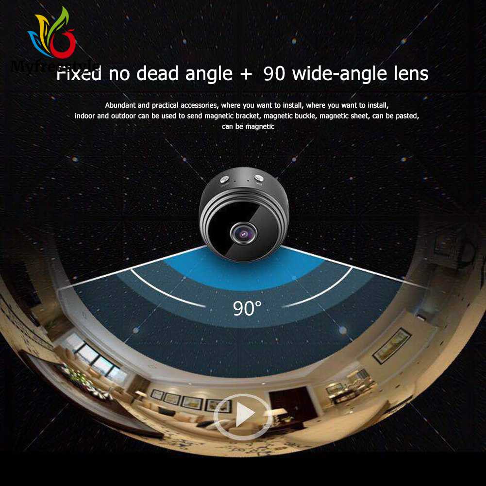 Camera Giám Sát Gia Đình Mini Độ Phân Giải 1080P Hd Wifi Dv (Màu Đen)