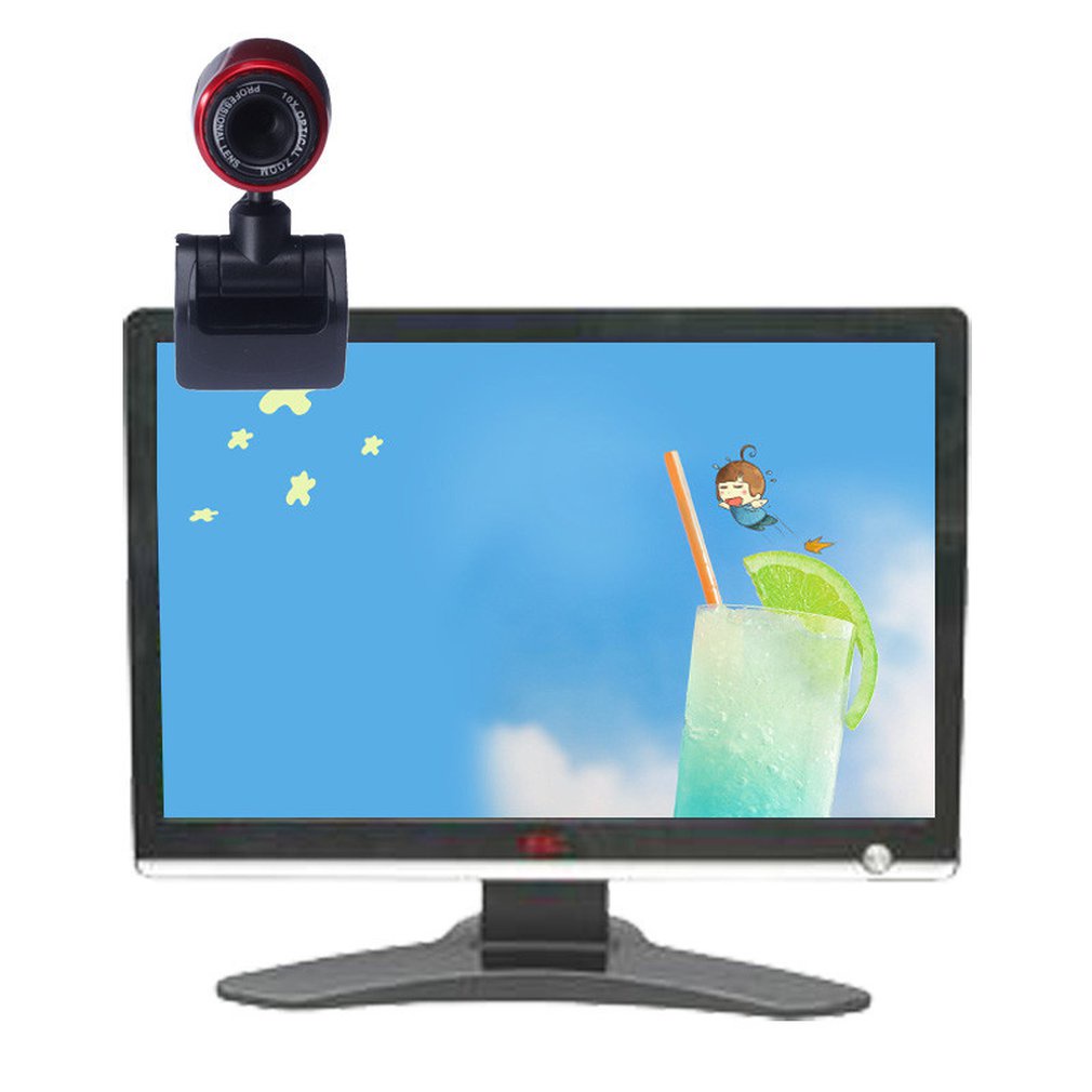 Usb2.0 High Definition Webcam Camera Web Cam With Mic For Computer Pc Laptop Digital Video Practical [Q/10]