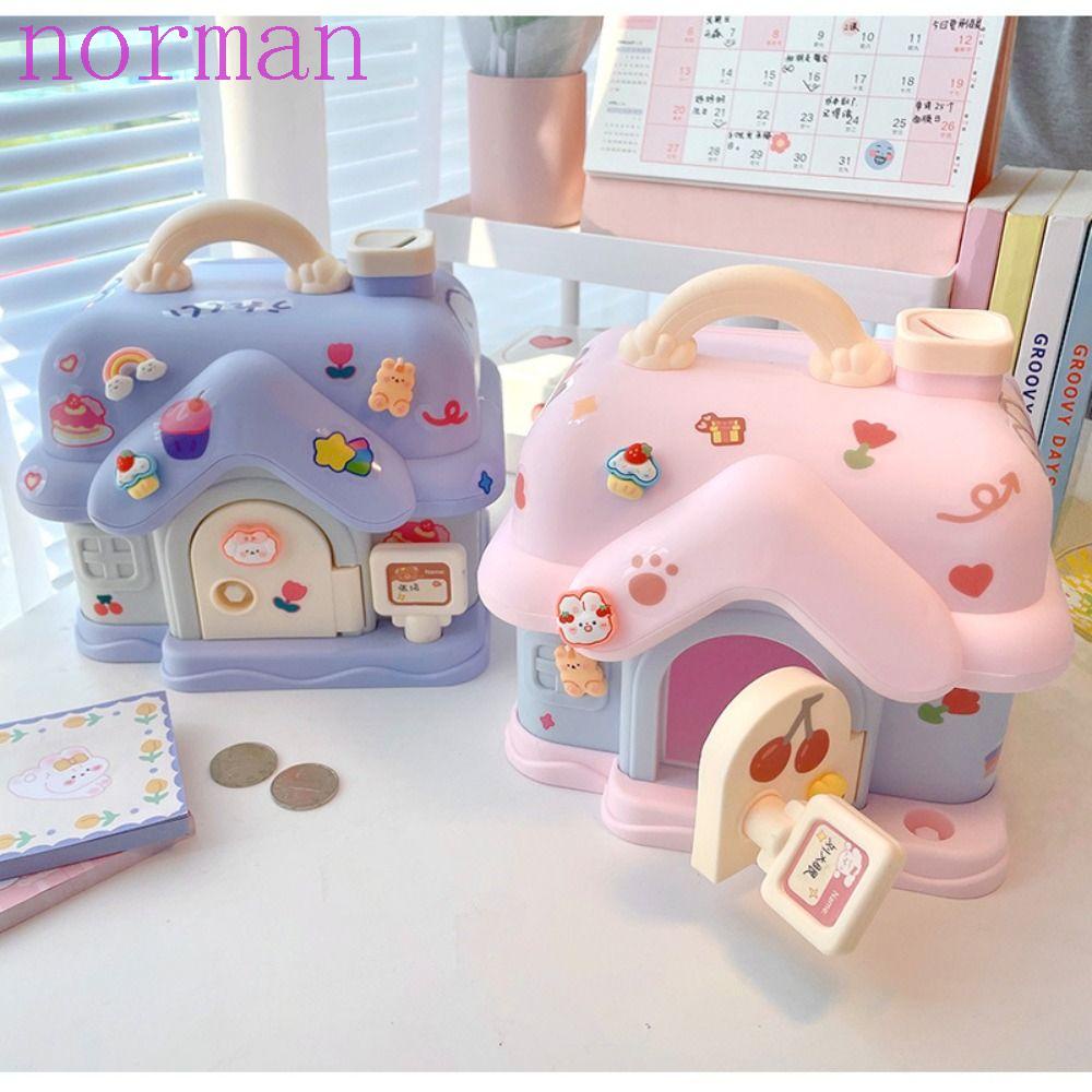 Norman Hộp Tiết Kiệm Tiền Có Mật Khẩu Tự Động Thú Vị Trang Trí Nhà Cửa Sinh Nhật