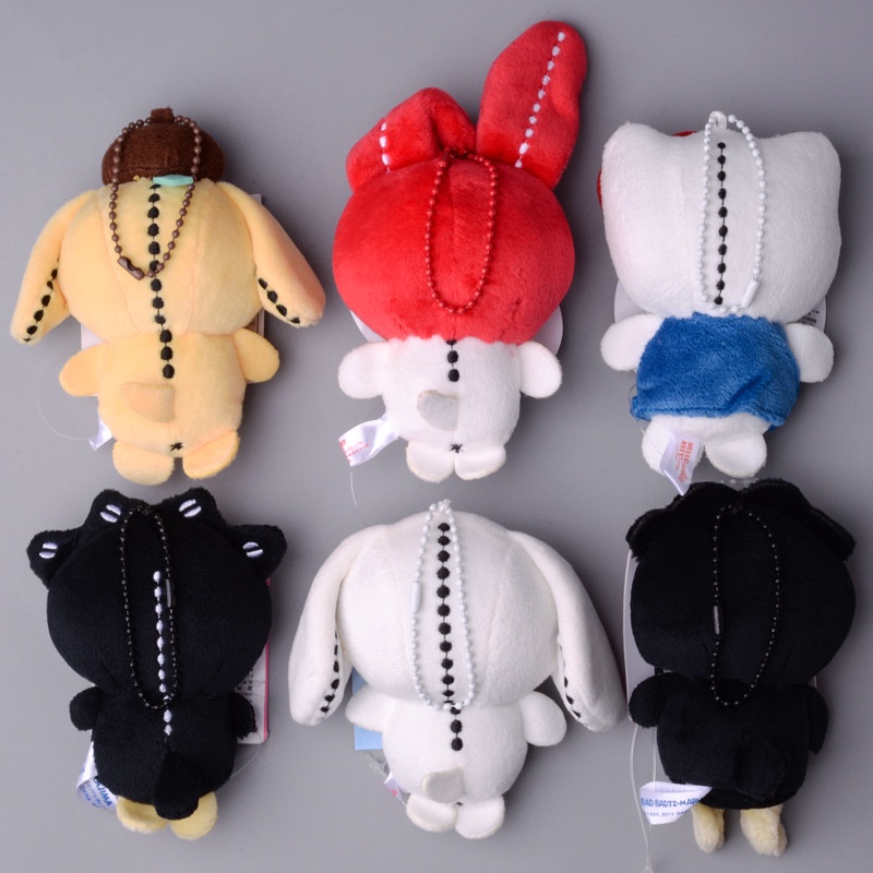 SANRIO Thú Nhồi Bông Hình Cinnamoroll Kuromi Melody Purin XO May Túi Xách Cho Bé Gái