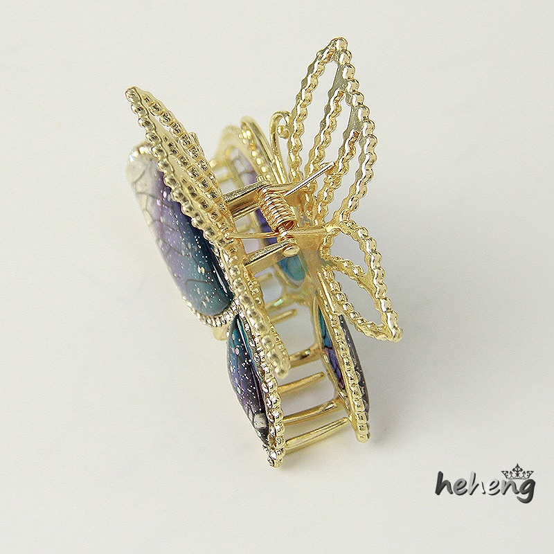 Kẹp Tóc Bướm Lớn Đính Đá Nhiều Màu