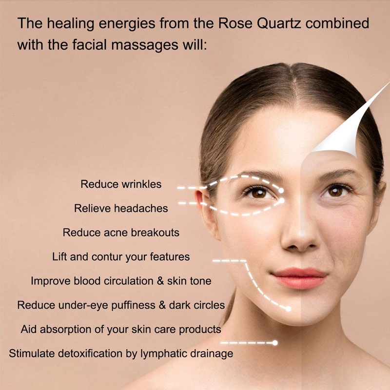 Đá Gua Sha Mát Xa Mặt / Mắt / Cơ Thể Chất Liệu Đá Giúp Thư Giãn
