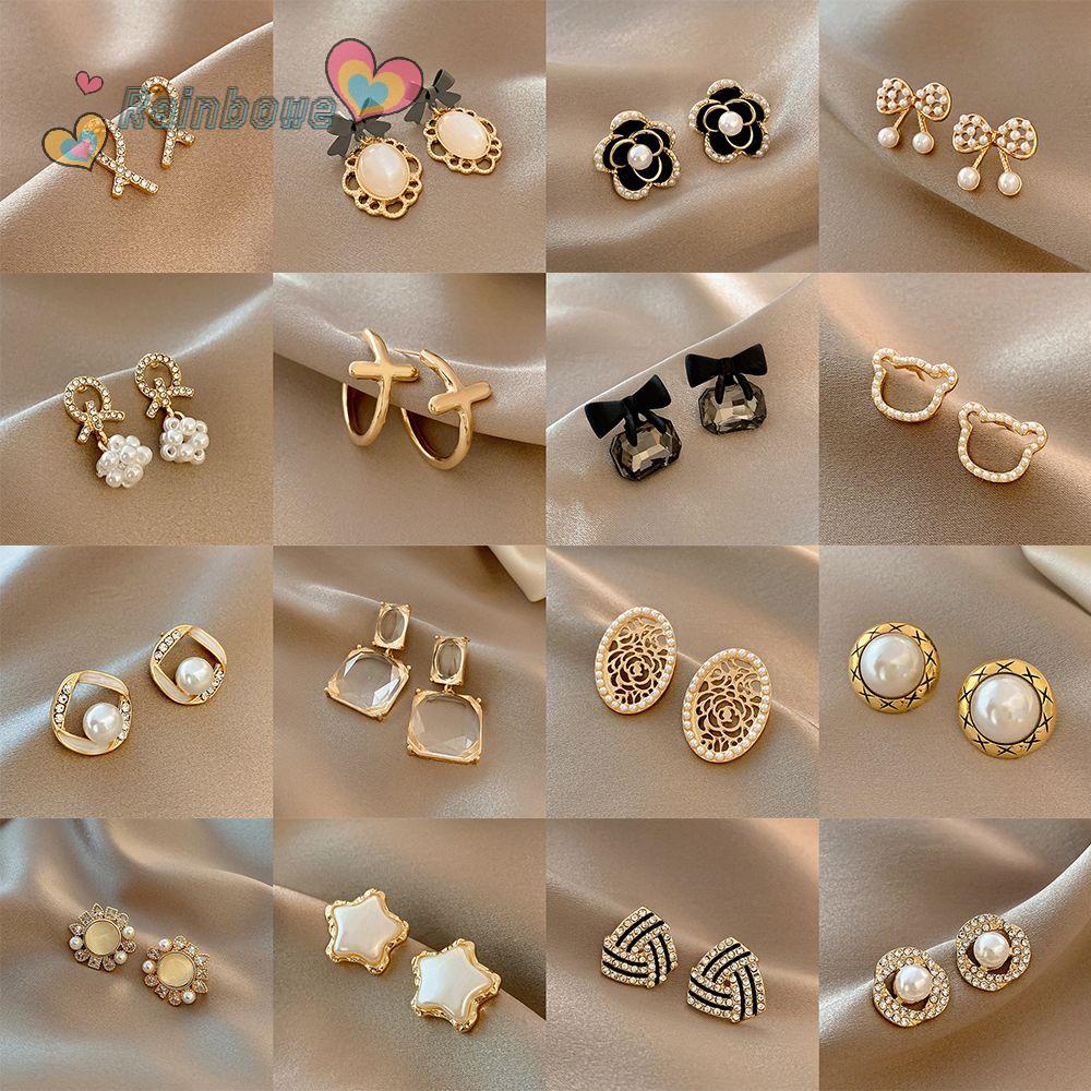 Bông Tai Thời Trang Hình Cầu Vồng Phong Cách Pháp