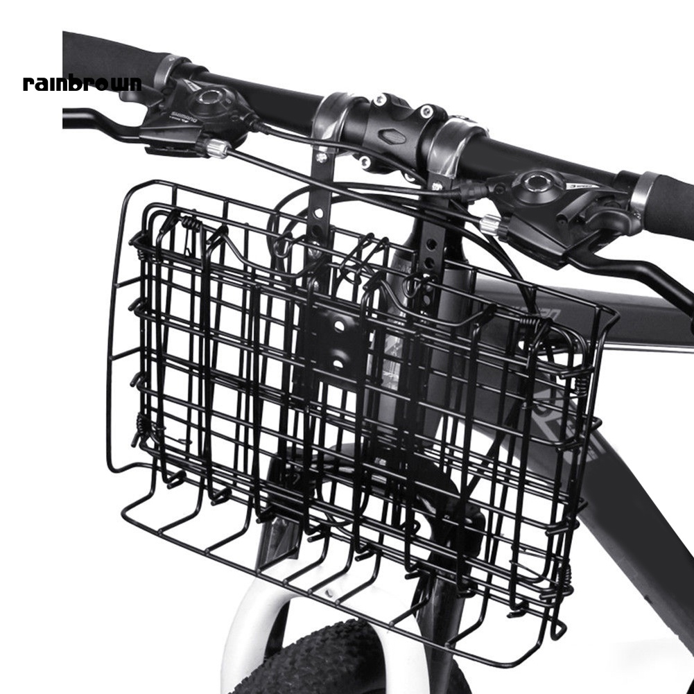 Giỏ Đựng Đồ Bằng Kim Loại Gắn Xe Đạp Có Thể Điều Chỉnh Tiện Dụng
