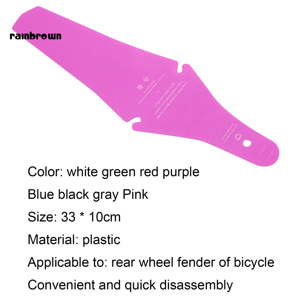 FENDER Tấm Chắn Bùn Bằng Nhựa Có Thể Tháo Rời Tiện Dụng Cho Xe Đạp Leo Núi