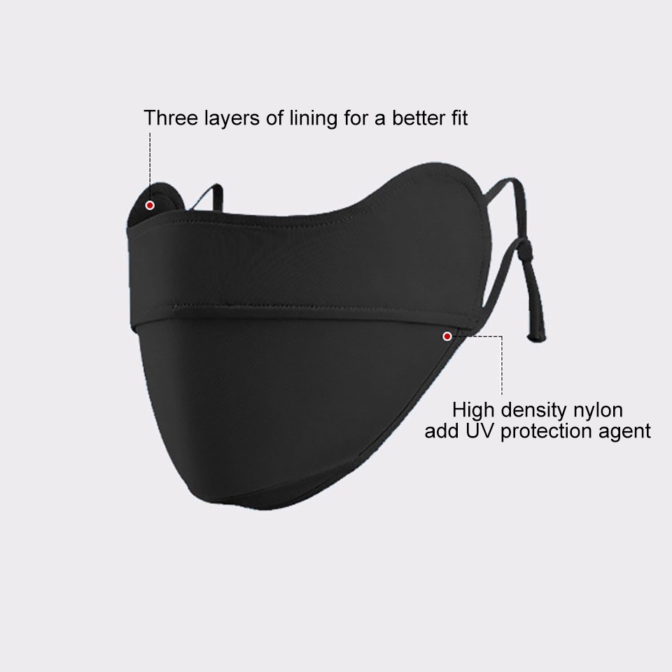 Khẩu Trang Chống Nắng Chống Tia UV Thoáng Khí Bảo Vệ Mắt Tiện Dụng