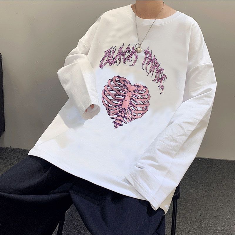 Áo Thun Tay Ngắn Dáng Rộng In Chữ Màu Đen Phong Cách Hip Hop Thời Trang 2023 Cho Nam