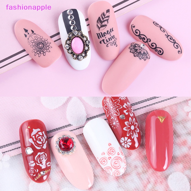 Khuôn In Họa Tiết Trang Trí Móng Tay Bằng Thép Không Gỉ