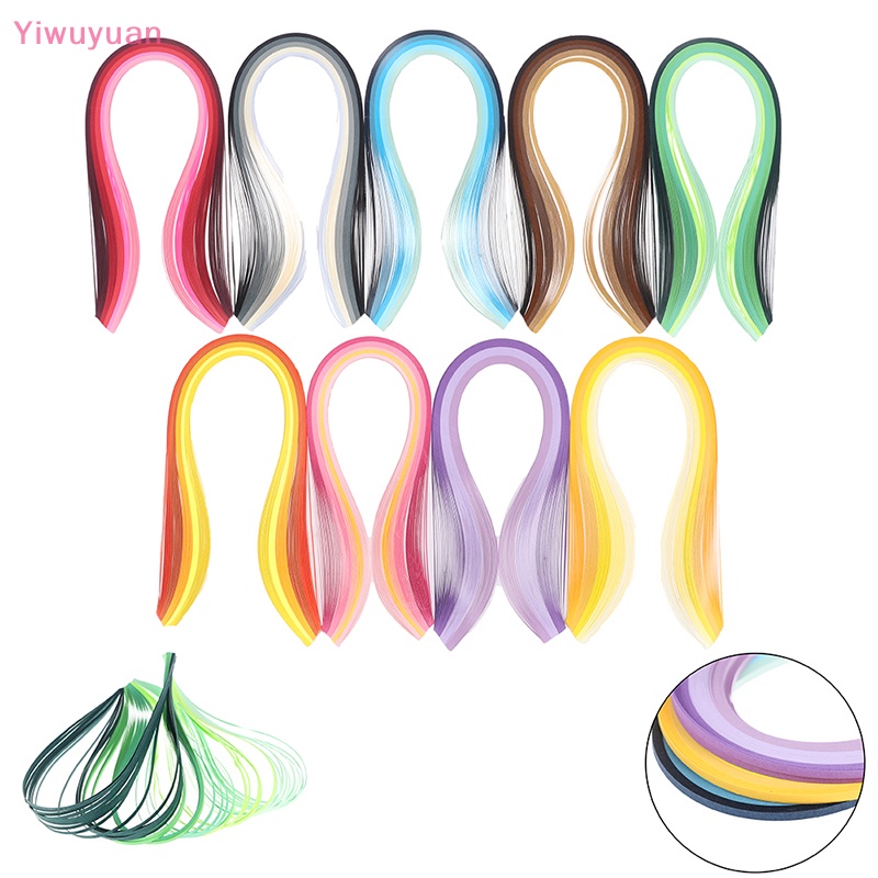 Bộ 100 Dải Giấy Cuốn Tạo Hình Trang Trí 3mm 39cm