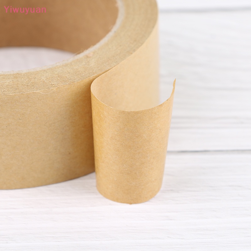 Cuộn Băng Keo Giấy Kraft Gói Quà Màu Nâu Dài 30m