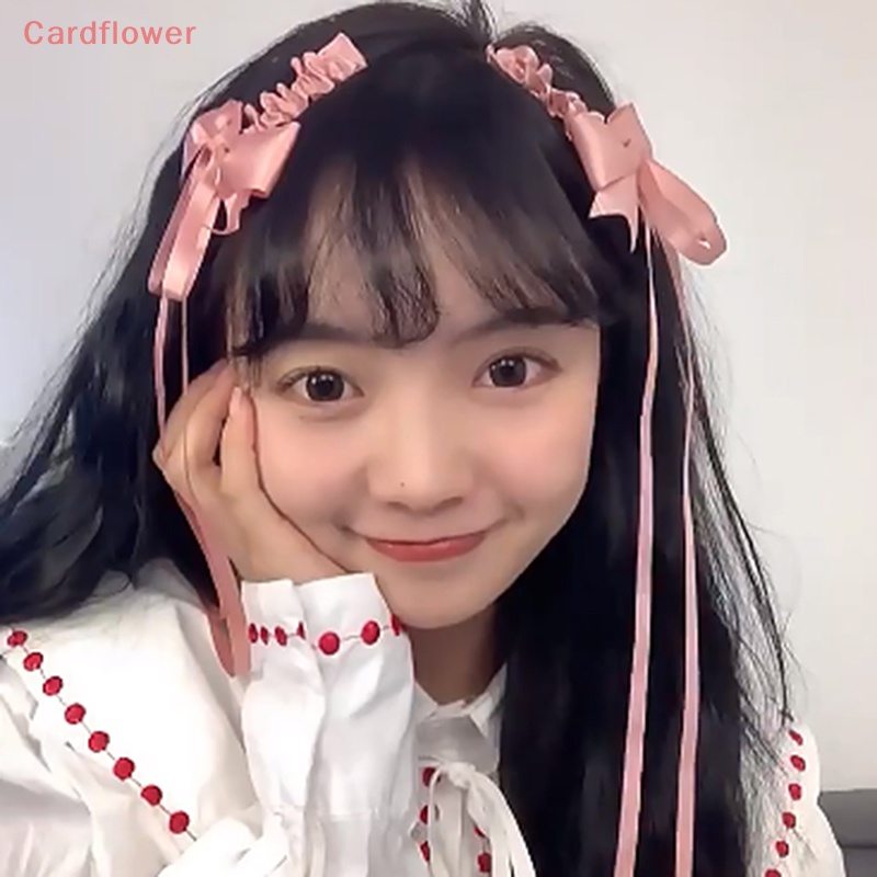 1 Cặp Kẹp Tóc Hình Nơ Phong Cách Lolita Nhật Bản Dễ Thương Cho Bé Gái