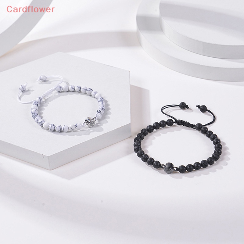 Vòng Đeo Tay 100 Ngôn Ngữ I Love You Bằng Đá Tự Nhiên Mới