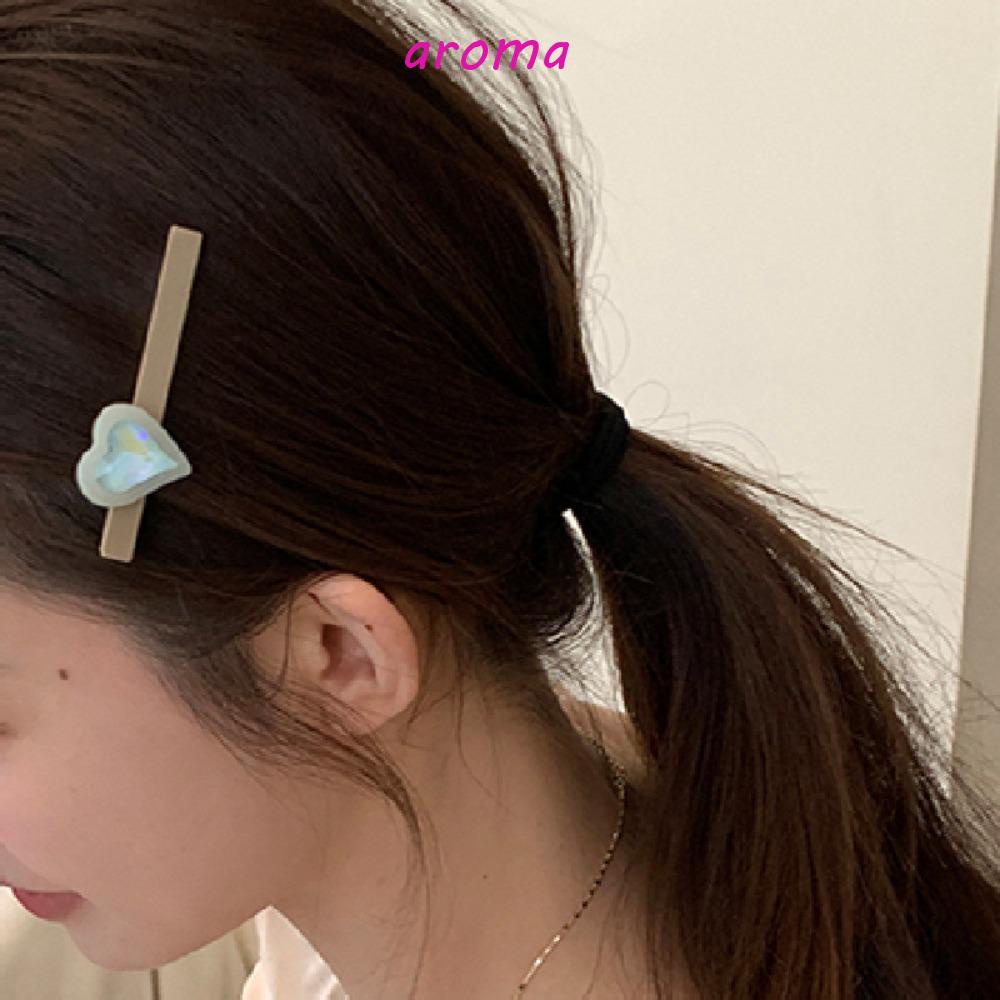 Kẹp Tóc Hình Trái Tim Màu Sắc Ngọt Ngào Cho Nữ