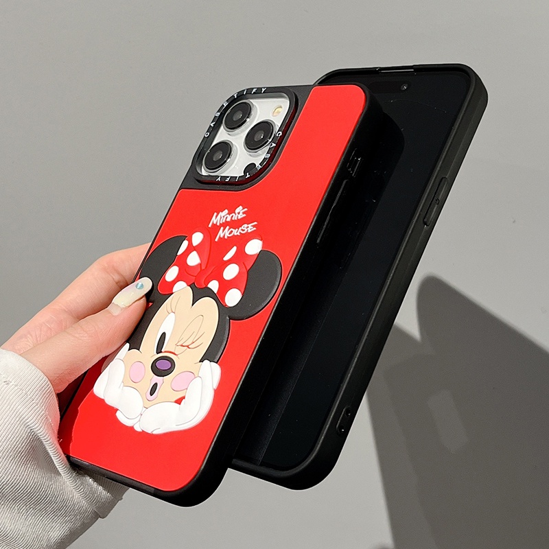 Ốp Điện Thoại Silicon Mềm Hình Mickey Minne Stitch Hello Kitty 3D Cho iPhone 14 13 12 11 Pro MAX XR IX XS MAX 7 8 Plus