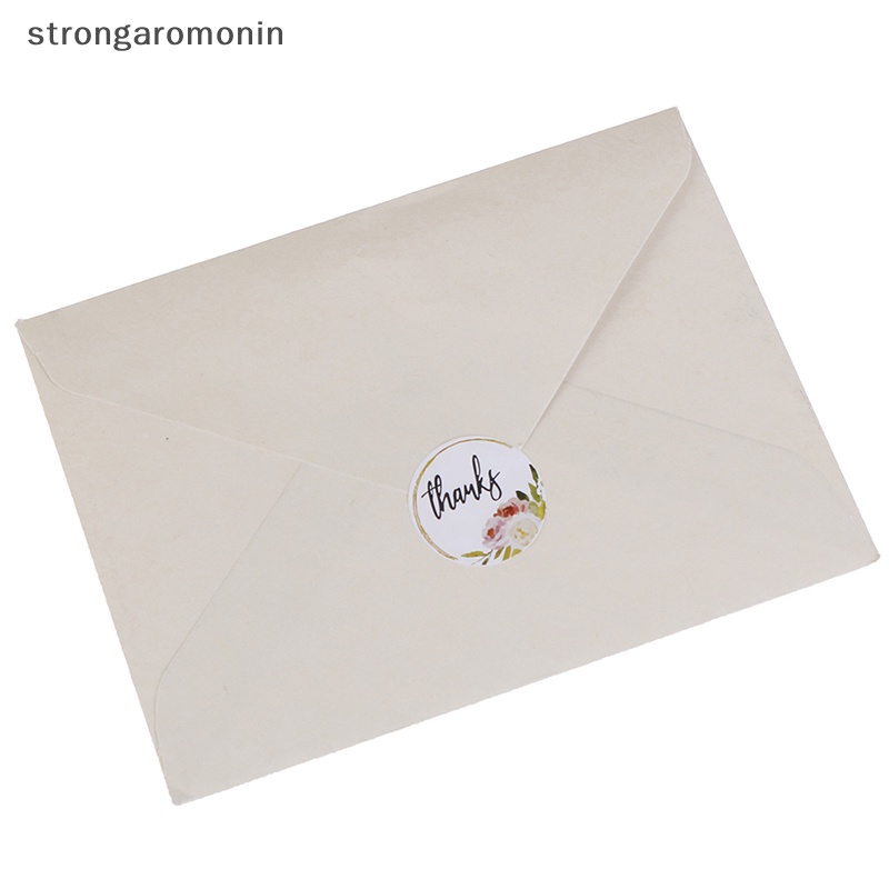 Cuộn 500 Miếng Dán Hình Tròn In Chữ Thank You Độc Đáo Dùng Trang Trí Tiệc Tùng