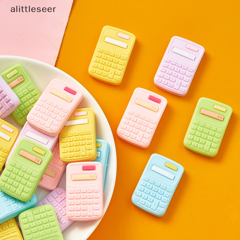 Set 2 Máy Tính Điện Tử Mini Trang Trí Nhà Búp Bê