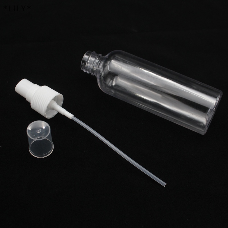 Lily 1X trong suốt rỗng phun chai nhựa bơm lại container rỗng uuu