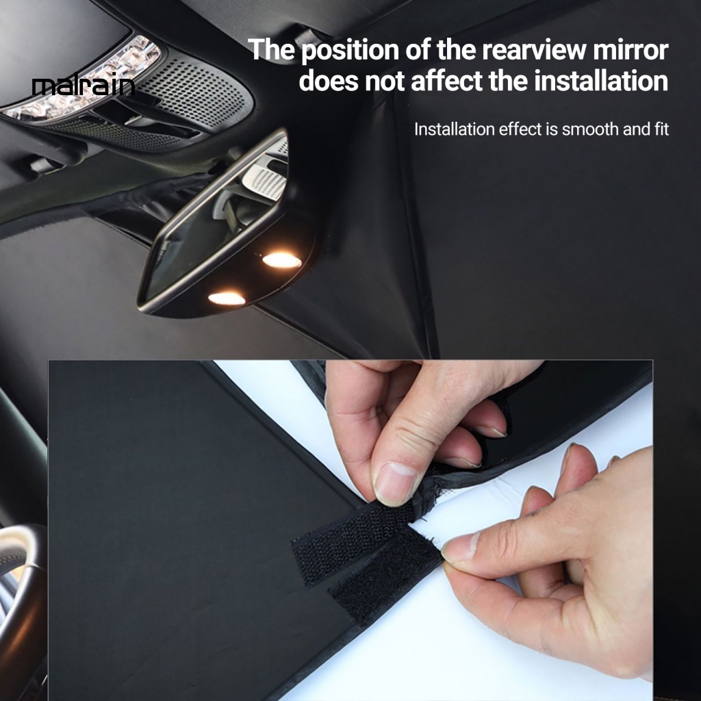 Tấm Che Nắng Dày Dặn Có Thể Gập Lại Tiện Dụng Cho Kính Chắn Gió Xe Hơi