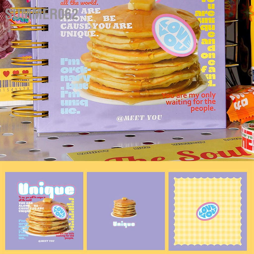 Summer062 Máy tính xách tay xoắn ốc Quản lý thời gian Hoạt hình dễ thương Thiết kế cuộn dây Công cụ lập hoạch mục tiêu di động cho văn phòng trẻ em học sinh