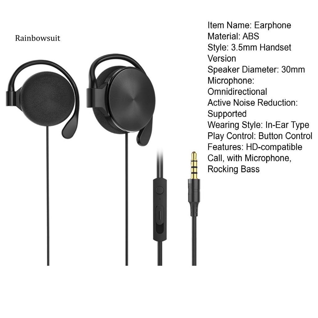 Tai Nghe Nhét Tai Có Dây Kèm Mic Cổng 3.5mm Phong Cách Thể Thao Cho Điện Thoại