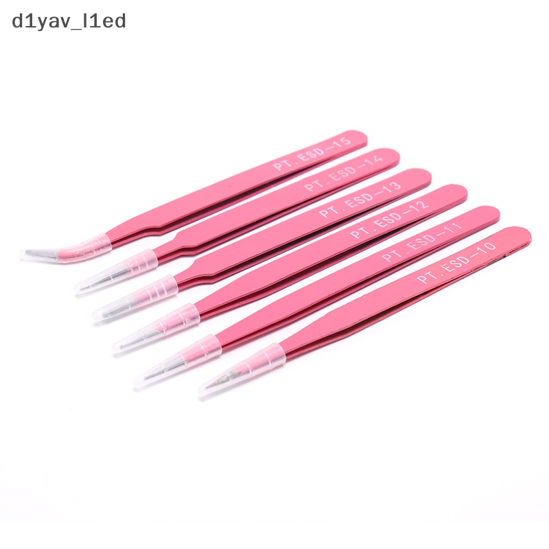 DD Chuyên Nghiệp Màu Hồng nhíp lông mày tóc vẻ đẹp nghiêng thép không gỉ Tweezer ED