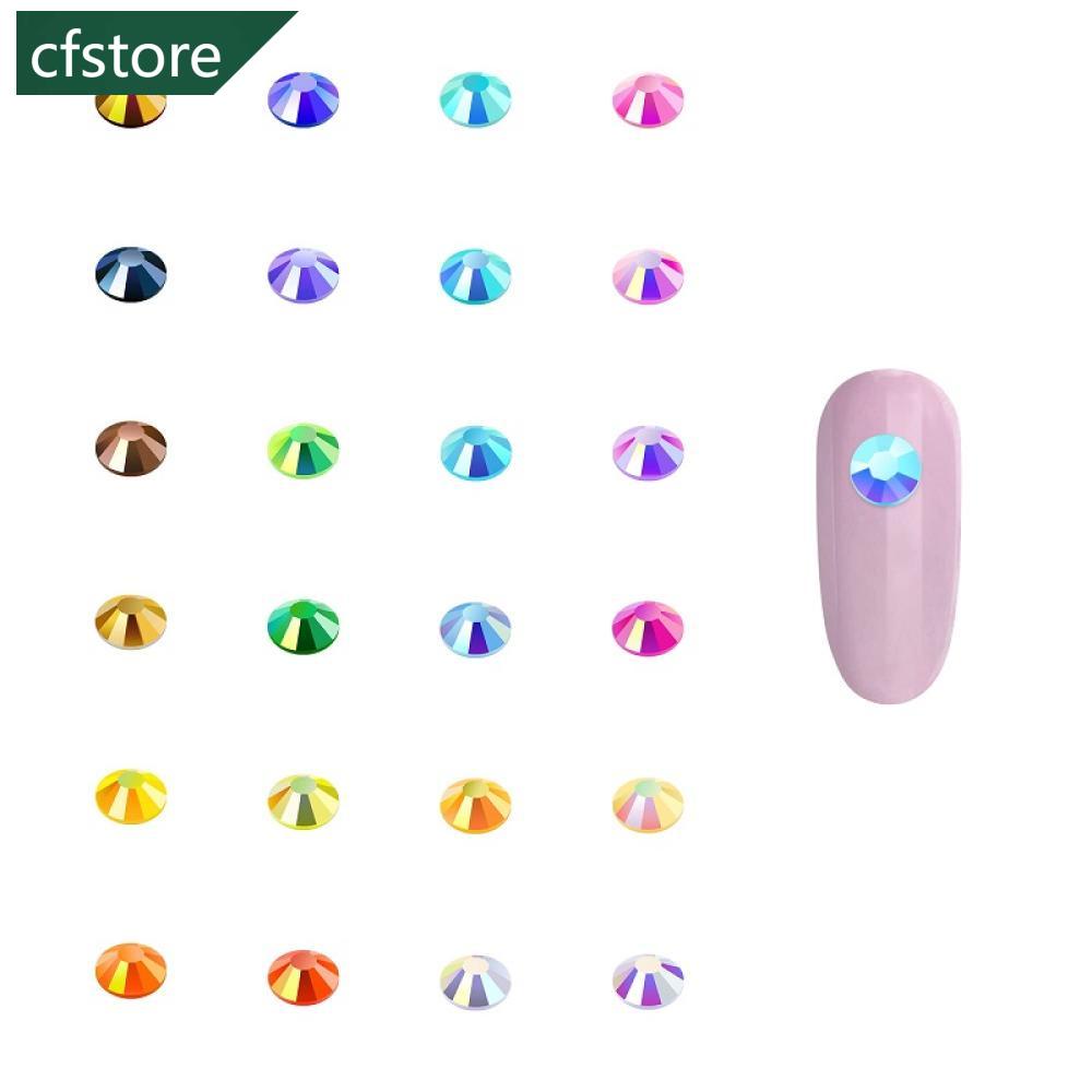 Đá Thạch Anh 3mm 24 Màu Tùy Chọn Dùng Trang Trí Móng Tay DIY C3M5