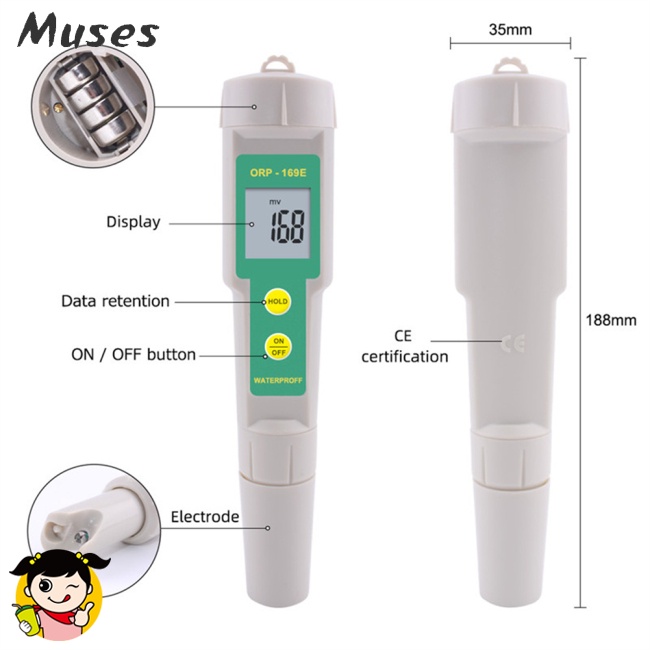 Bút Thử Điện Orp-169e Chống Thấm Nước Chuyên Dụng Cho Hệ Thống Tưới Nước