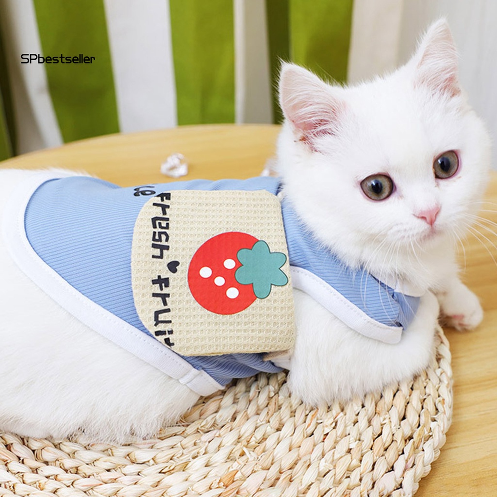 Spbestsellwr Bộ Đồ 2 Món Áo Sát Nách Thấm Hút Mồ Hôi In Chữ Tiếng Anh Thân Thiện Với Môi Trường Cho Cún Cưng