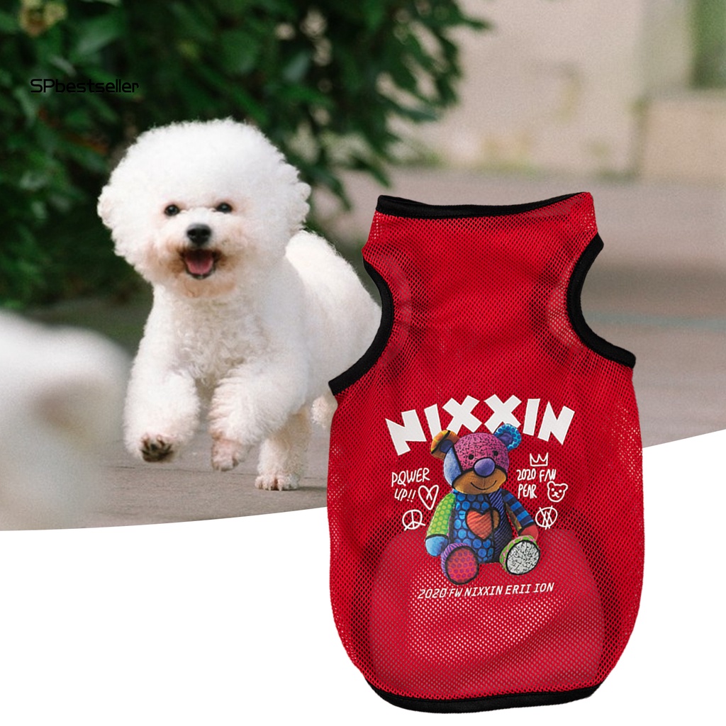 Áo Khoác Siêu Mỏng Bằng Polyester In Họa Tiết Hoạt Hình Dễ Thương Cho Thú Cưng