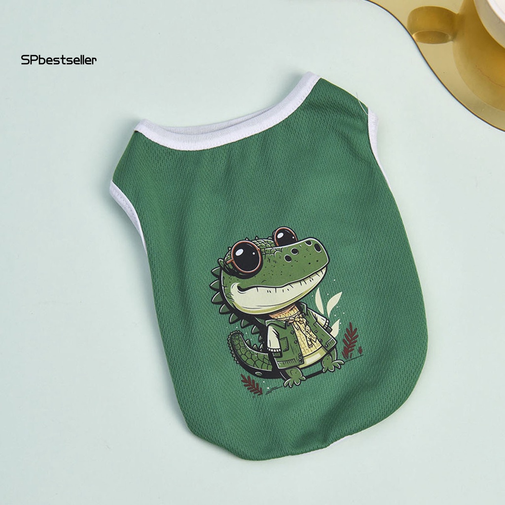 Áo Thun In Họa Tiết Hoạt Hình Gấu Trúc Bằng Polyester Thoáng Khí Thời Trang Mùa Hè Cho Thú Cưng