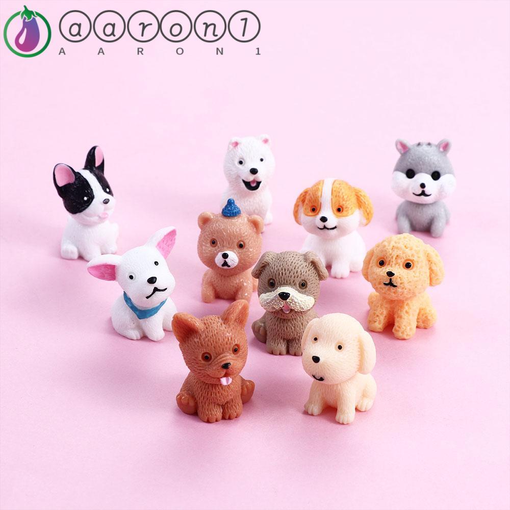 Aaron1 Đồ trang trí Chú Chó Con Mini Dễ Thương Dùng Trang Trí Sân Vườn