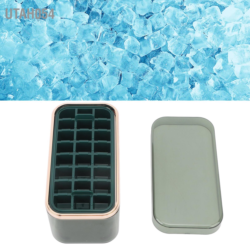 Utah054 Khay Làm Đá 3 Lớp Kem Khuôn Hộp Đựng Đồ Uống Sữa Chua Bếp Quán Cà Phê