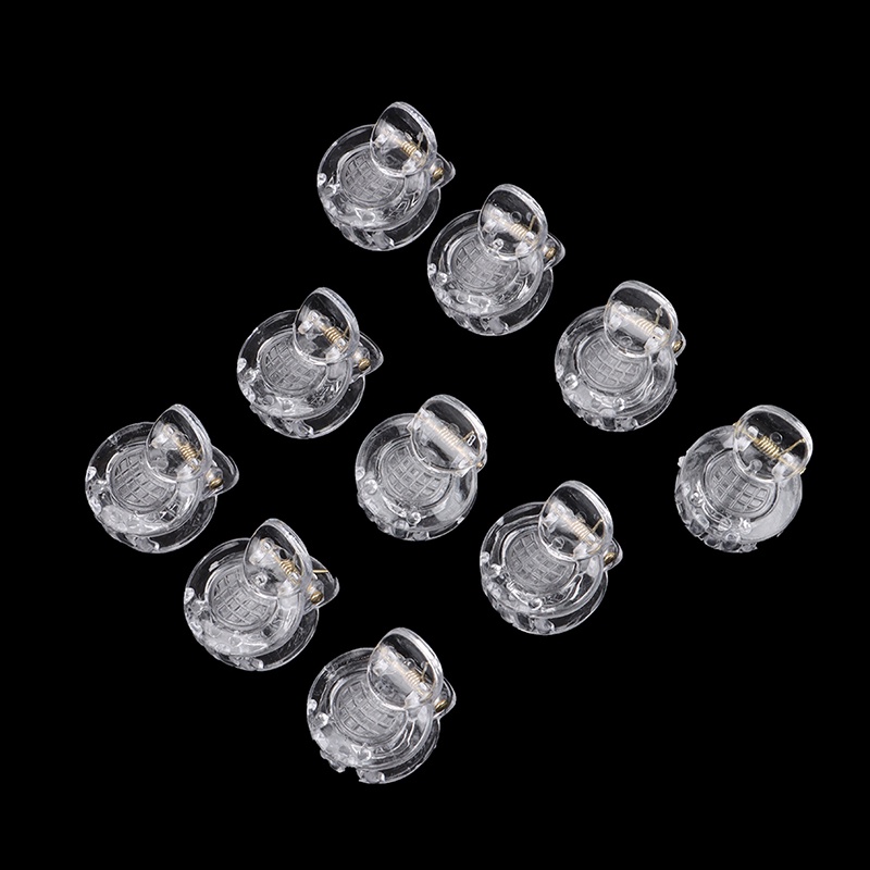 Bộ 10 Kẹp Tóc Mini Trong Suốt 2cm Hình Quả Dứa Dễ Thương Cho Bạn Gái