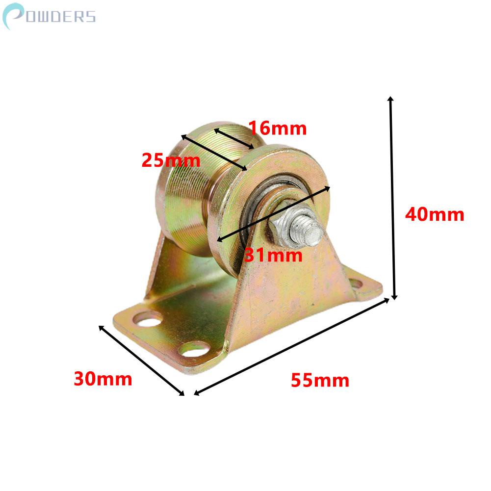 Bánh Xe Cứng Rãnh Màu Vàng Đường Kính 122 inch Và Giá Đỡ 56Mmx31Mm